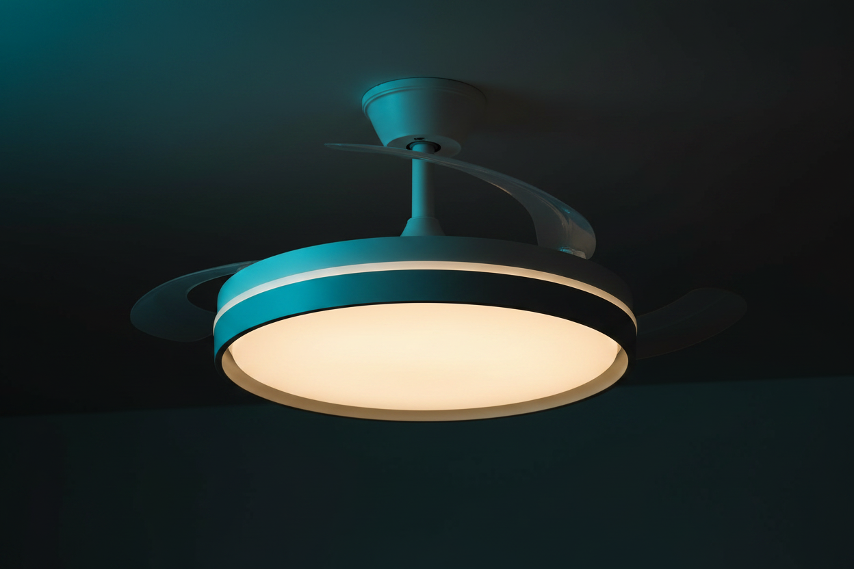 Mando a distancia con modos de luz, temporizador y 6 velocidades