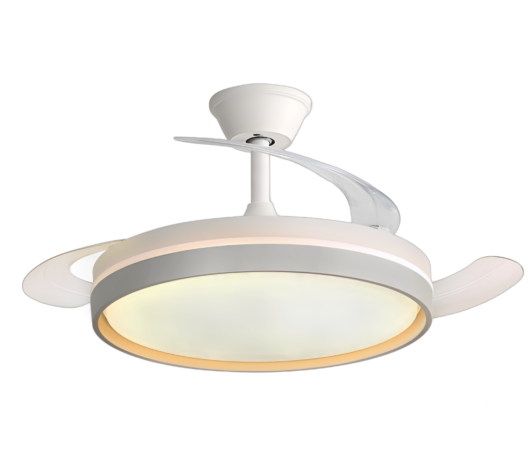 Ventilador de techo DigitalSense con aspas retráctiles y luz LED